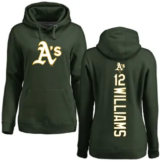 Women's Oakland Athletics Alika Williams Green Backer Pullover Hoodie