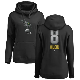 Women's Oakland Athletics Felipe Alou Black Branded Midnight Mascot Pullover Hoodie -