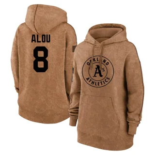 Women's Oakland Athletics Felipe Alou Brown 2023 Salute to Service Pullover Hoodie