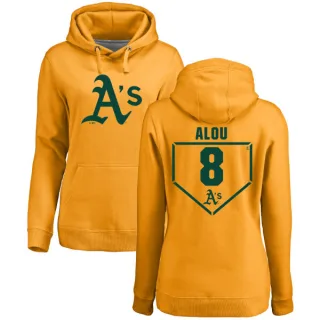 Women's Oakland Athletics Felipe Alou Gold Branded RBI Pullover Hoodie -
