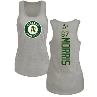 Women's Oakland Athletics Kade Morris Ash Backer Tank Top