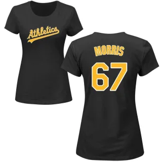 Women's Oakland Athletics Kade Morris Black Roster T-Shirt