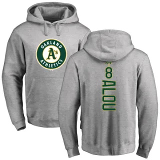 Youth Oakland Athletics Felipe Alou Ash Backer Pullover Hoodie