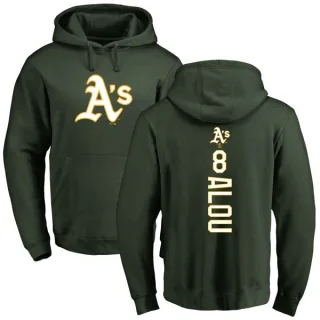 Youth Oakland Athletics Felipe Alou Green Backer Pullover Hoodie