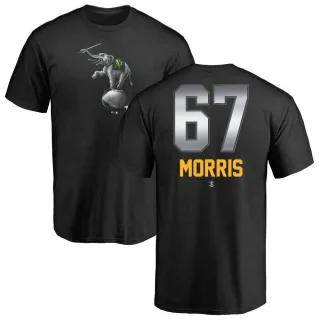 Youth Oakland Athletics Kade Morris Black Midnight Mascot T-Shirt