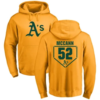 Youth Oakland Athletics Kyle McCann Gold Branded RBI Pullover Hoodie -