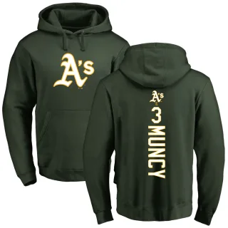Youth Oakland Athletics Max Muncy Green Backer Pullover Hoodie