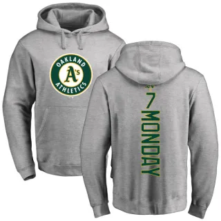 Youth Oakland Athletics Rick Monday Ash Backer Pullover Hoodie