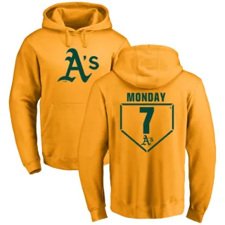 Youth Oakland Athletics Rick Monday Gold Branded RBI Pullover Hoodie -