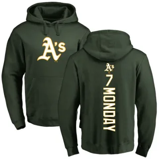 Youth Oakland Athletics Rick Monday Green Backer Pullover Hoodie